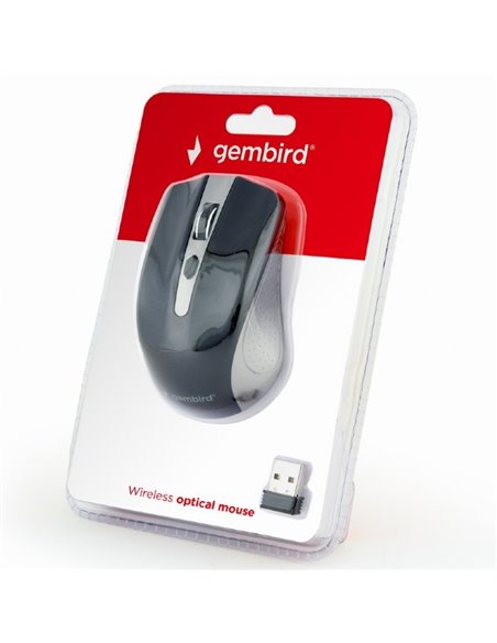 Беcпроводная мышь Gembird MUSW-4B-04-GB, Серый/Черный