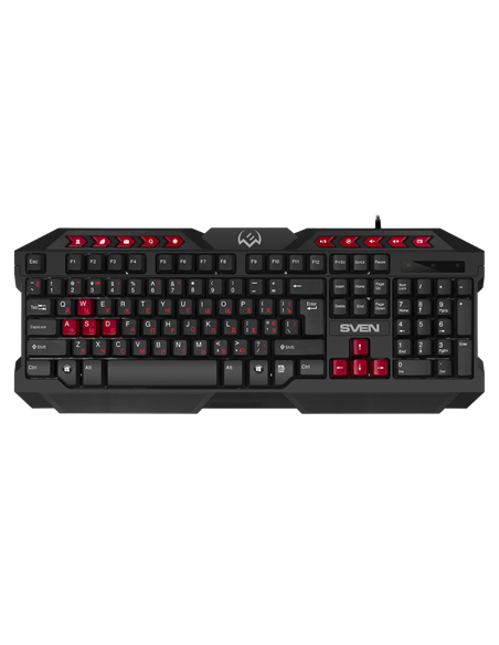 Set Tastatură + Mouse + Mouse Pad SVEN GS-9200, Cu fir, Negru/Rosu