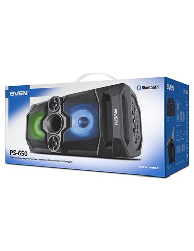 Портативная колонка SVEN PS-650, Чёрный