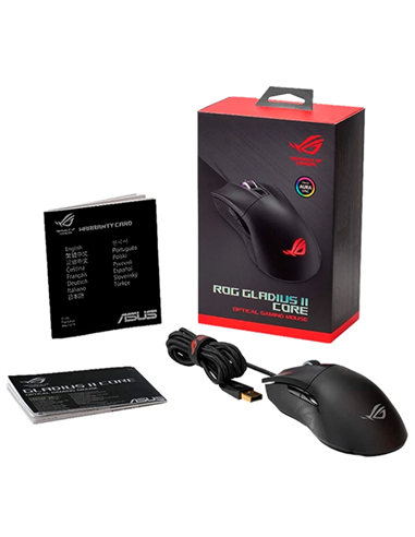 Игровая мышь ASUS ROG Gladius II Core, Чёрный