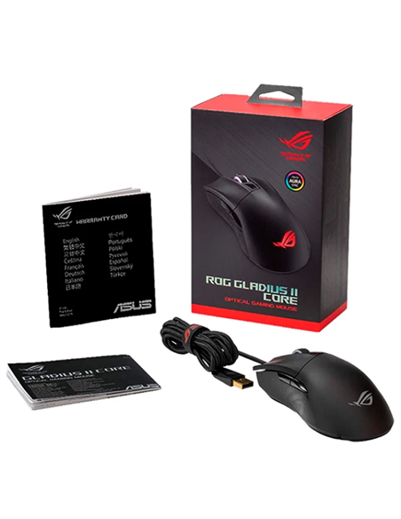 Игровая мышь ASUS ROG Gladius II Core, Чёрный
