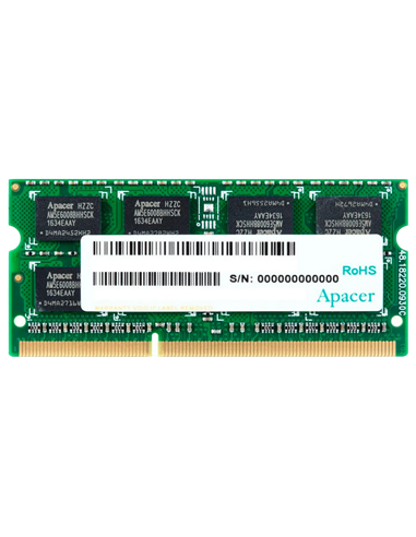Оперативная память Apacer AS08GFA60CATBGJ, DDR3 SDRAM, 1600 МГц, 8Гб
