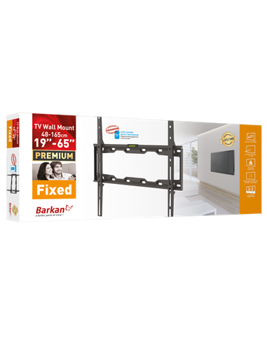 Suport fixat pe perete BARKAN E302+, Negru