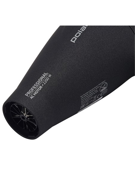Uscător de păr Polaris PHD 2289AC, 2200 W, Negru