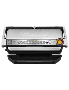 Grătar electric Tefal OptiGrill+ XL Snacking & Baking, 2000W, Argintiu