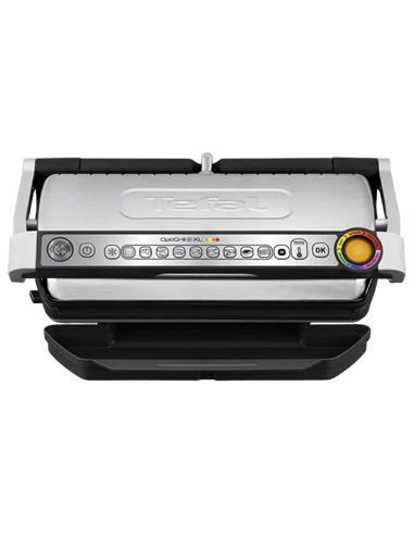 Grătar electric Tefal OptiGrill+ XL Snacking & Baking, 2000W, Argintiu
