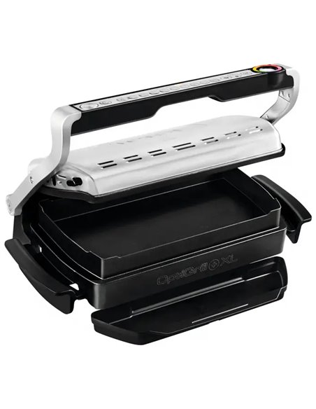Электрический Гриль Tefal OptiGrill+ XL Snacking & Baking, 2000Вт, Серебристый