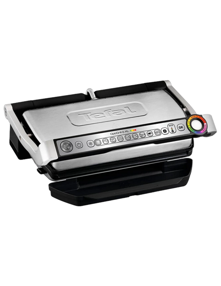 Grătar electric Tefal OptiGrill+ XL Snacking & Baking, 2000W, Argintiu