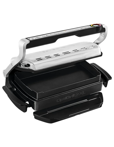 Grătar electric Tefal OptiGrill+ XL Snacking & Baking, 2000W, Argintiu