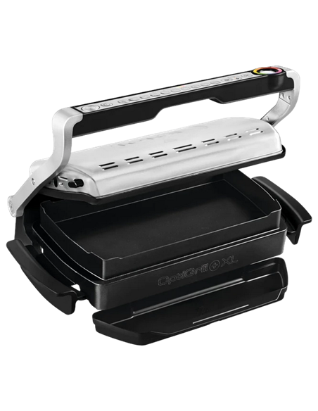 Grătar electric Tefal OptiGrill+ XL Snacking & Baking, 2000W, Argintiu