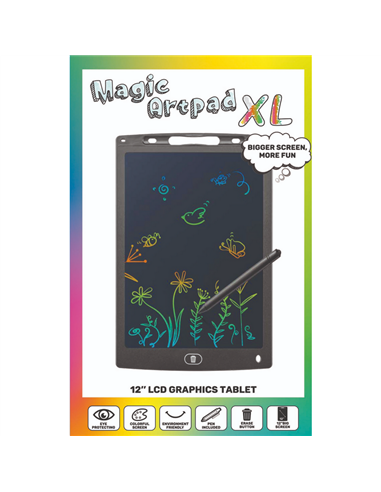 Графический планшет Cellularline LCD Writing Tablet 12", Черный