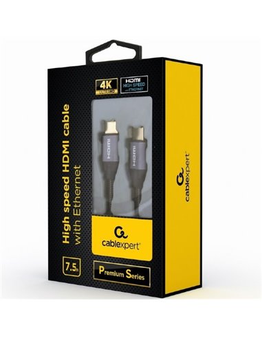Видео кабель Cablexpert CCBP-HDMI-7.5M, HDMI (M) - HDMI (M), 7,5м, Чёрный