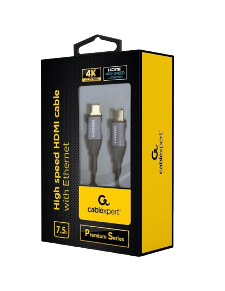 Видео кабель Cablexpert CCBP-HDMI-7.5M, HDMI (M) - HDMI (M), 7,5м, Чёрный