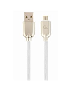 Кабель для зарядки и синхронизации Cablexpert CC-USB2R-AMmBM-1M-W, USB Type-A/micro-USB, 1м, Белый 2
