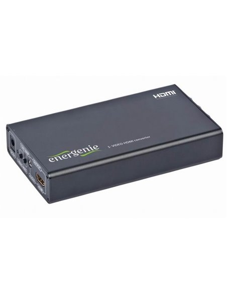 Convertor Video/Audio Energenie S-VIDEO to HDMI Converter, Negru