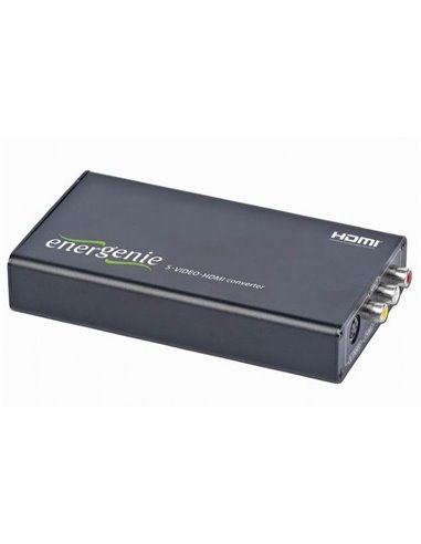 Видео/Аудио конвертер Energenie S-VIDEO to HDMI Converter, Чёрный