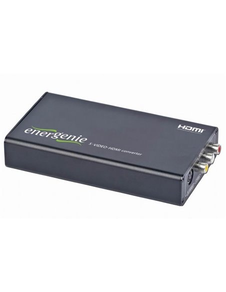 Видео/Аудио конвертер Energenie S-VIDEO to HDMI Converter, Чёрный