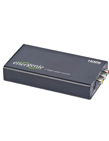 Видео/Аудио конвертер Energenie S-VIDEO to HDMI Converter, Чёрный