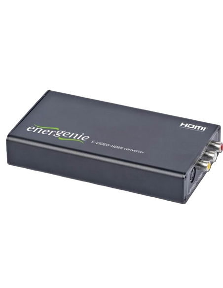 Convertor Video/Audio Energenie S-VIDEO to HDMI Converter, Negru