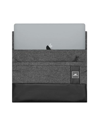 Husă universală pentru Laptop RivaCase Lantau, 13", Poliester, Negru