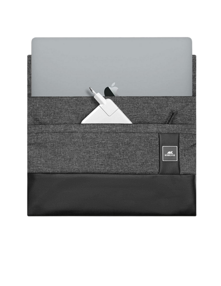 Husă universală pentru Laptop RivaCase Lantau, 13", Poliester, Negru