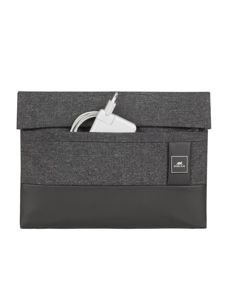 Husă universală pentru Laptop RivaCase Lantau, 13", Poliester, Negru