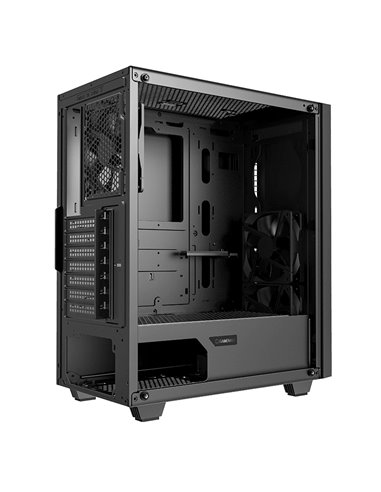 Компьютерный корпус Gamemax Fortress TG, Midi-Tower, Без блока питания, Чёрный