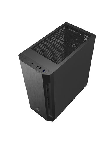 Компьютерный корпус Gamemax Fortress TG, Midi-Tower, Без блока питания, Чёрный