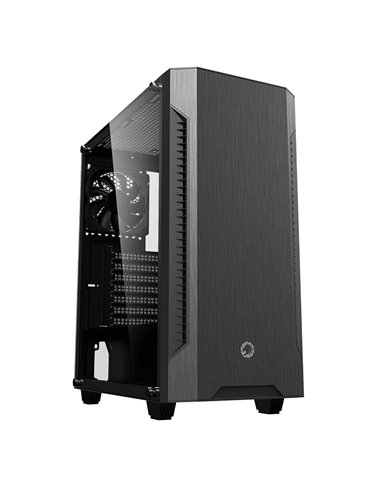 Компьютерный корпус Gamemax Fortress TG, Midi-Tower, Без блока питания, Чёрный