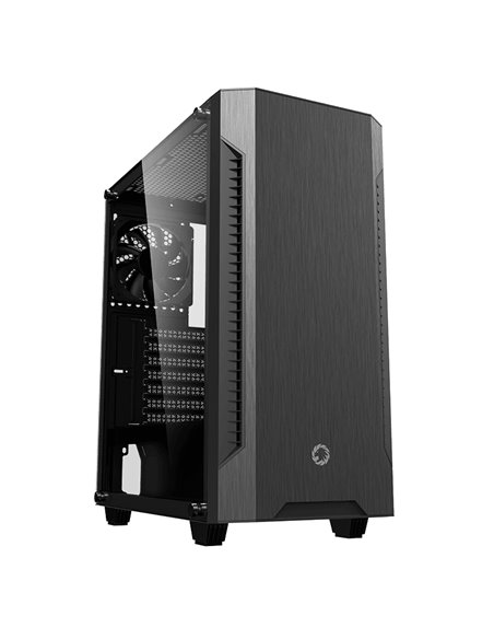 Компьютерный корпус Gamemax Fortress TG, Midi-Tower, Без блока питания, Чёрный