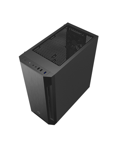 Компьютерный корпус Gamemax Fortress TG, Midi-Tower, Без блока питания, Чёрный