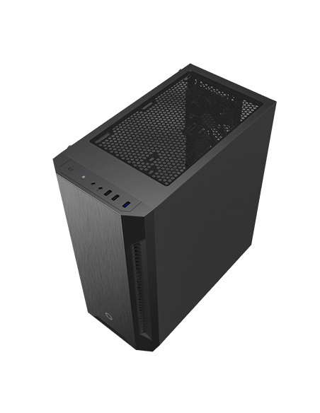 Компьютерный корпус Gamemax Fortress TG, Midi-Tower, Без блока питания, Чёрный
