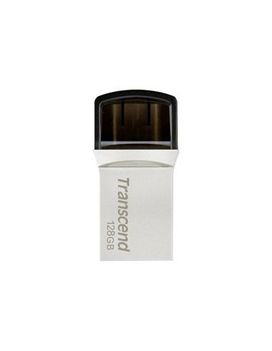 USB Flash накопитель Transcend JetFlash 890, 128Гб, Серебристый