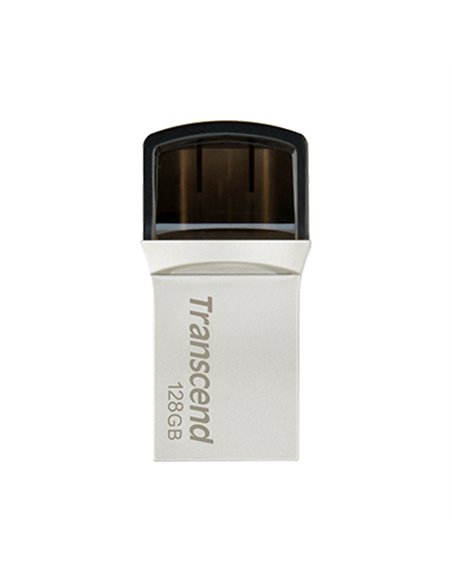 USB Flash накопитель Transcend JetFlash 890, 128Гб, Серебристый