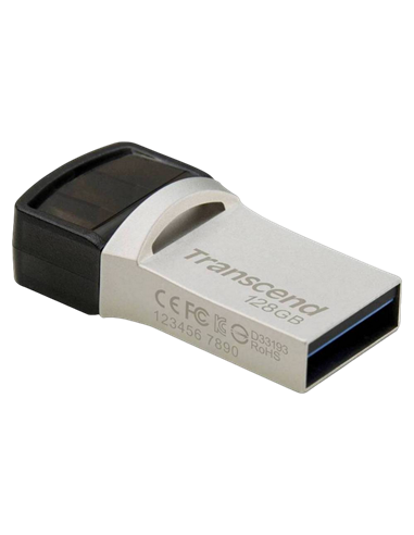 Memorie USB Transcend JetFlash 890, 128GB, Argintiu