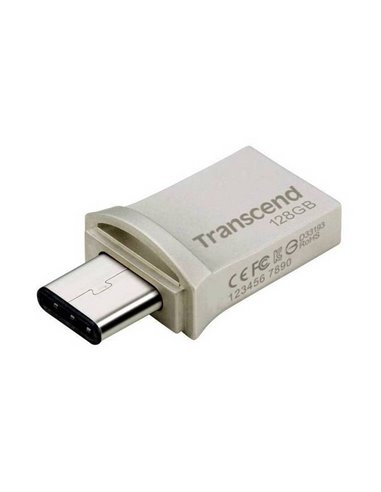 Memorie USB Transcend JetFlash 890, 128GB, Argintiu