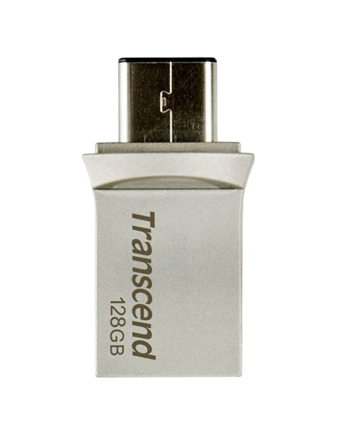 USB Flash накопитель Transcend JetFlash 890, 128Гб, Серебристый