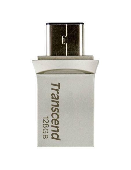 USB Flash накопитель Transcend JetFlash 890, 128Гб, Серебристый