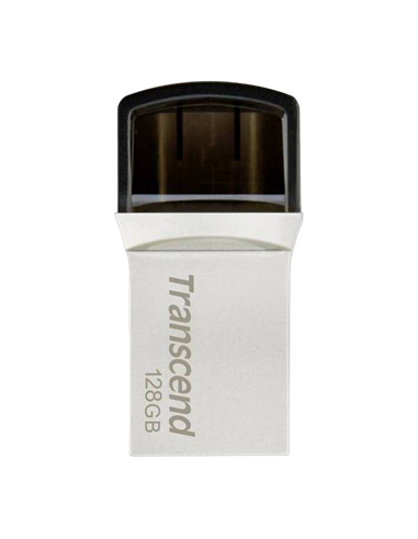 USB Flash накопитель Transcend JetFlash 890, 128Гб, Серебристый