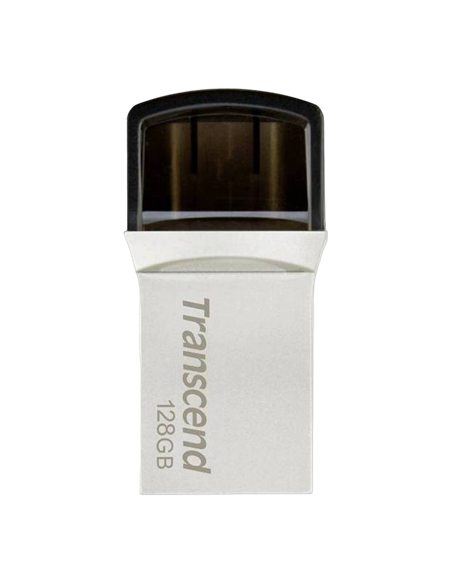 USB Flash накопитель Transcend JetFlash 890, 128Гб, Серебристый