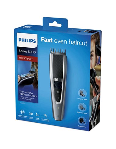Aparat de tuns Philips Series 5000 HC5630/15, Argintiu | Negru