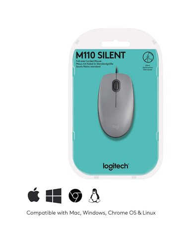 Mouse Logitech M110, Gri