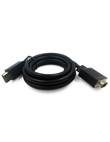 Видео кабель Cablexpert CCP-DPM-VGAM-6, DisplayPort (M) - VGA D-Sub (M), 1,8м, Чёрный