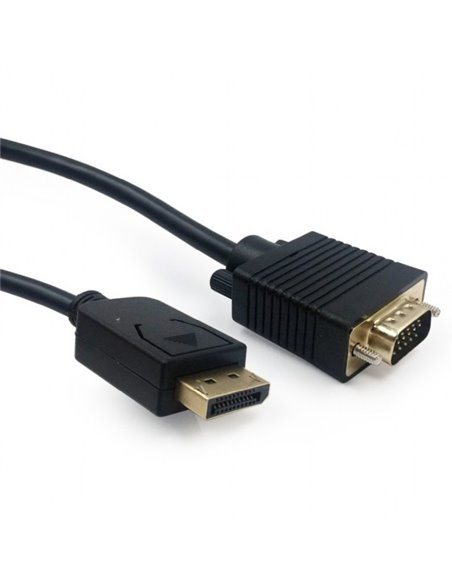 Видео кабель Cablexpert CCP-DPM-VGAM-6, DisplayPort (M) - VGA D-Sub (M), 1,8м, Чёрный