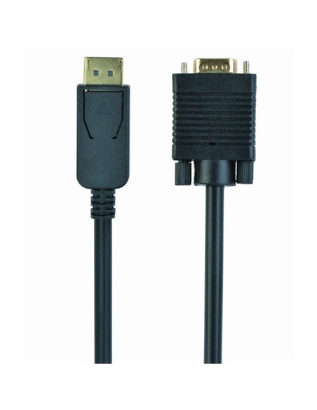Видео кабель Cablexpert CCP-DPM-VGAM-6, DisplayPort (M) - VGA D-Sub (M), 1,8м, Чёрный