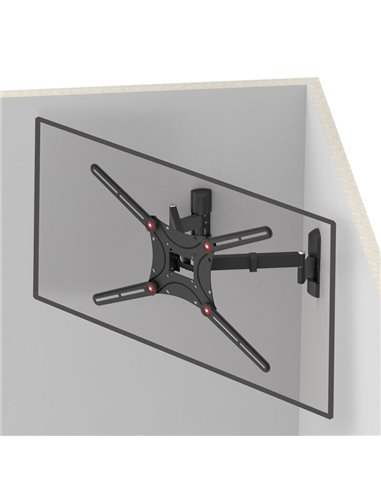 Suport TV de perete BARKAN BM464L, Negru