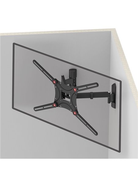 Suport TV de perete BARKAN BM464L, Negru
