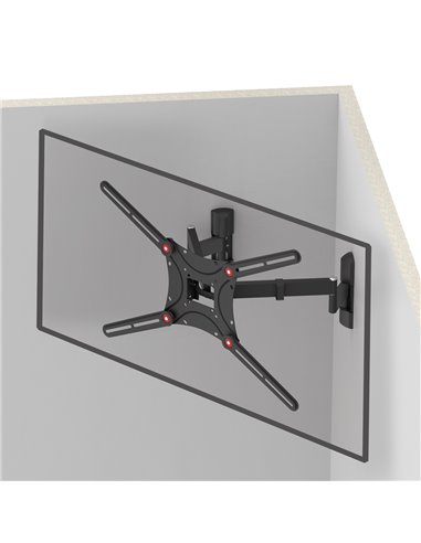 Suport TV de perete BARKAN BM464L, Negru