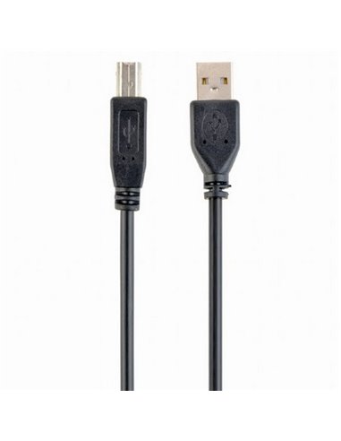 Адаптер USB Cablexpert CCP-USB2-AMBM-1M, USB Type-A/USB Type-B, 1м, Чёрный
