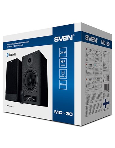 Boxe pentru calculator 2.0 SVEN MC-30, Negru